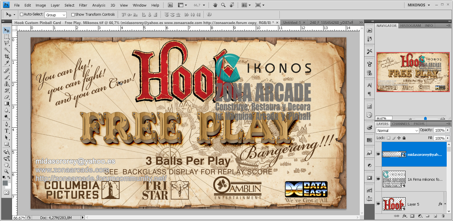 Pinball Cards in High Definition Custom designs (a Showroom